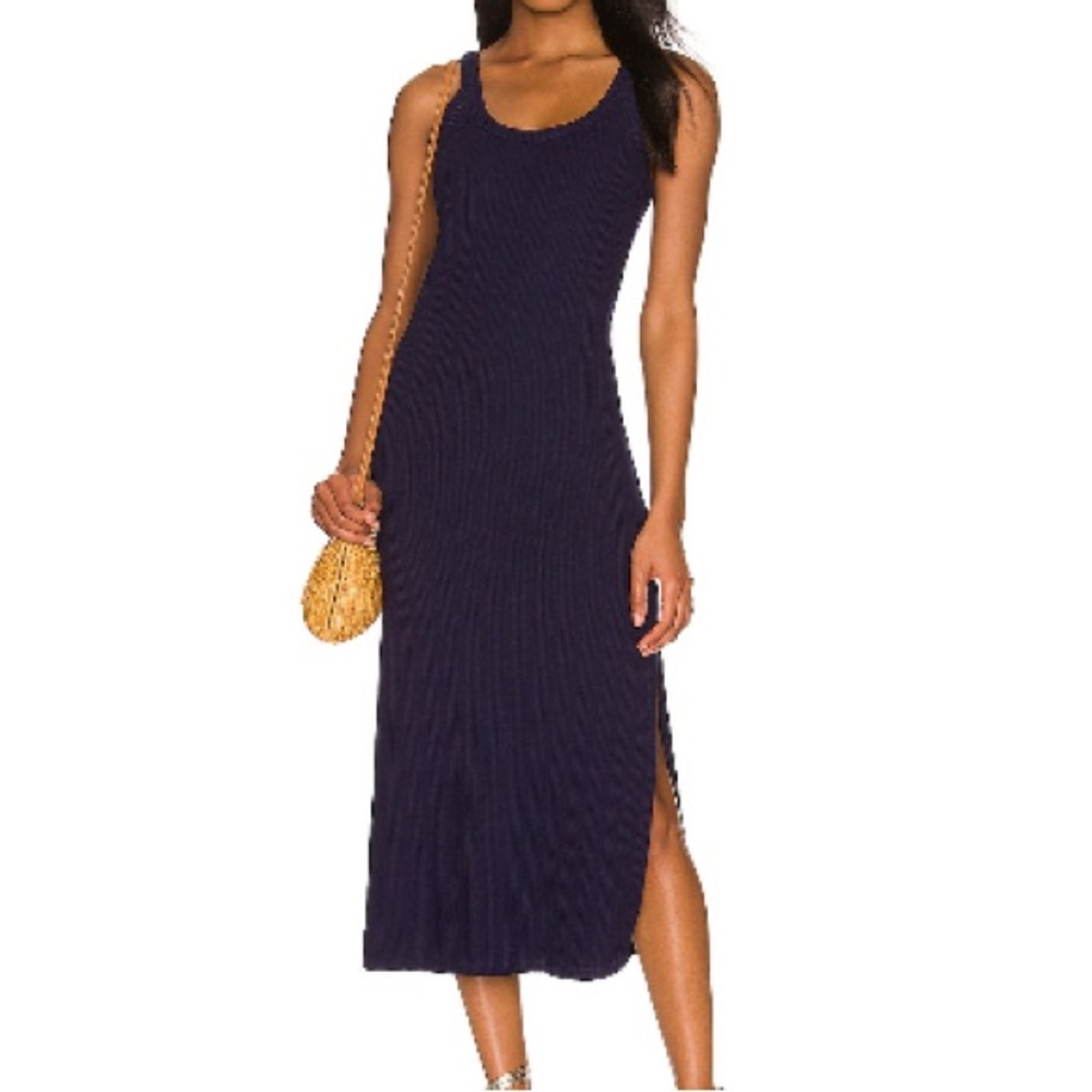 Vitamin A Fitted Navy Tank Dress